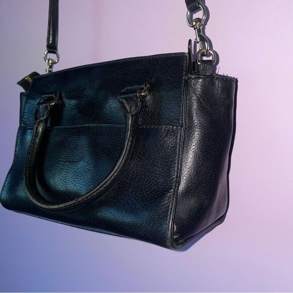 Kate Spade Grove Street Small Lana Satchel Black Leather Handbag - Picture 7 of 9